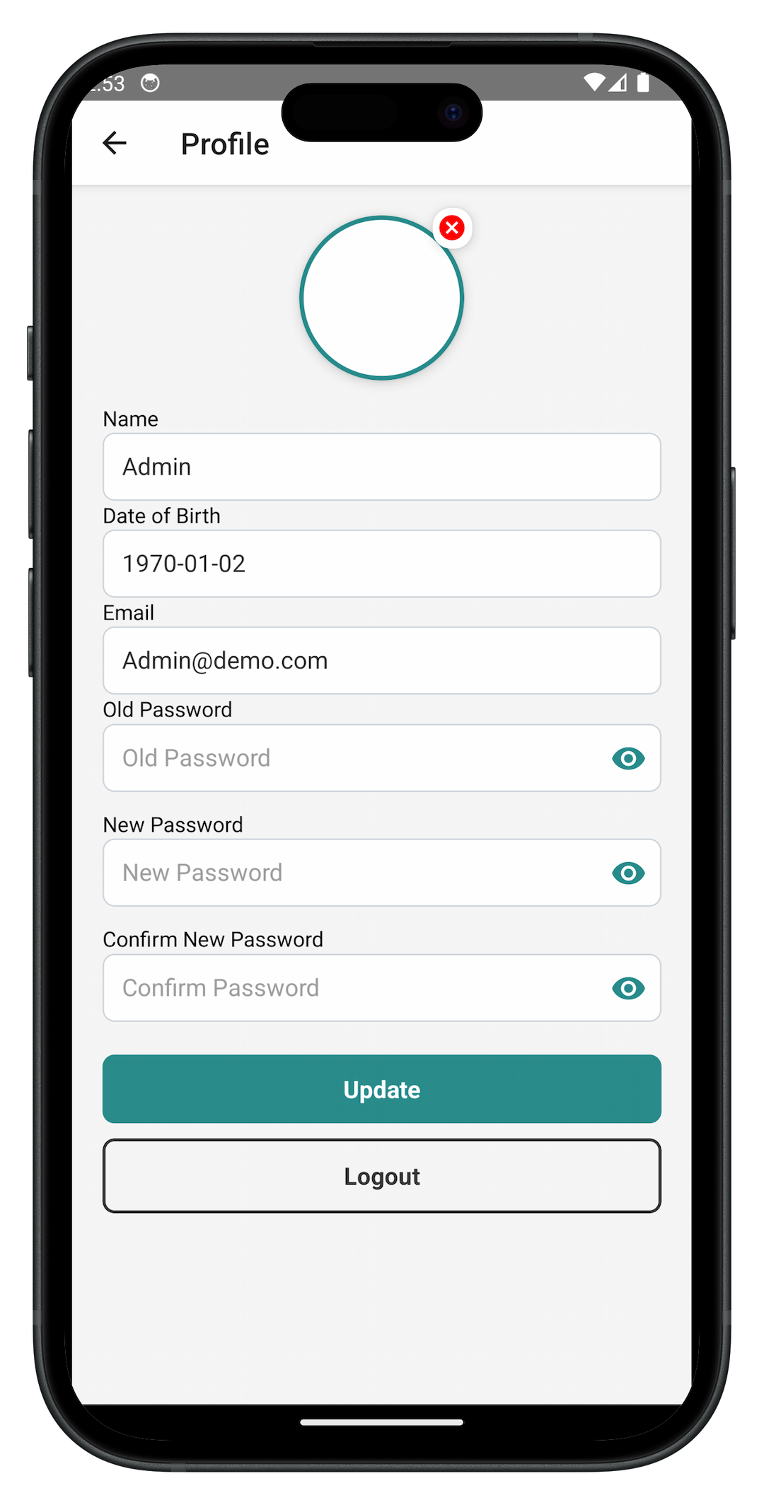crm mobile profile